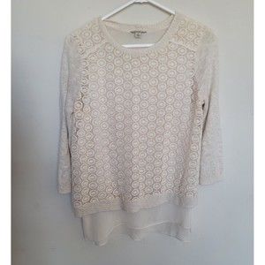 Lucky Brand Womens 2 Layer Top Split Back Size Small